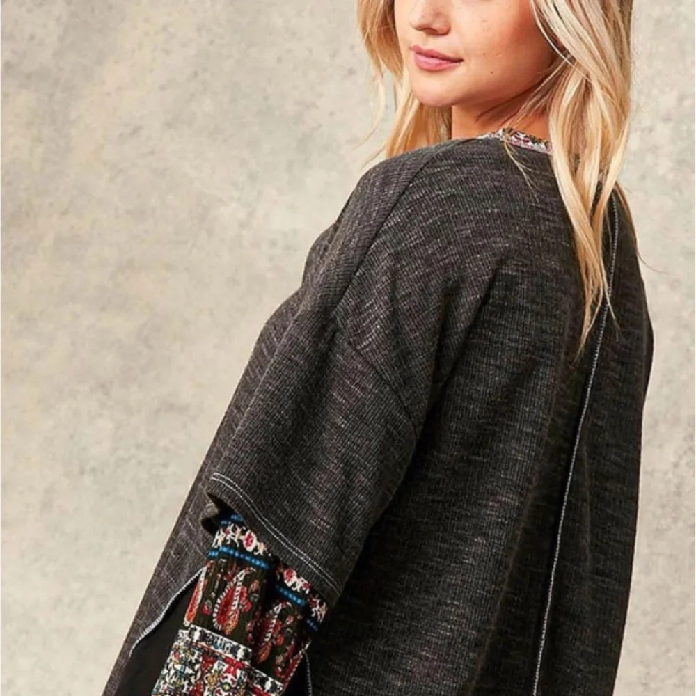 Boho Rib Reverse Stitch Top - Picture 5 of 6